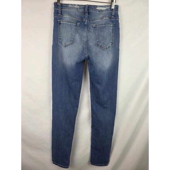 KanCan Jeans Women's Size 9 / 28 Distressed Skinny Denim Jean Pants - Picture 7 of 10